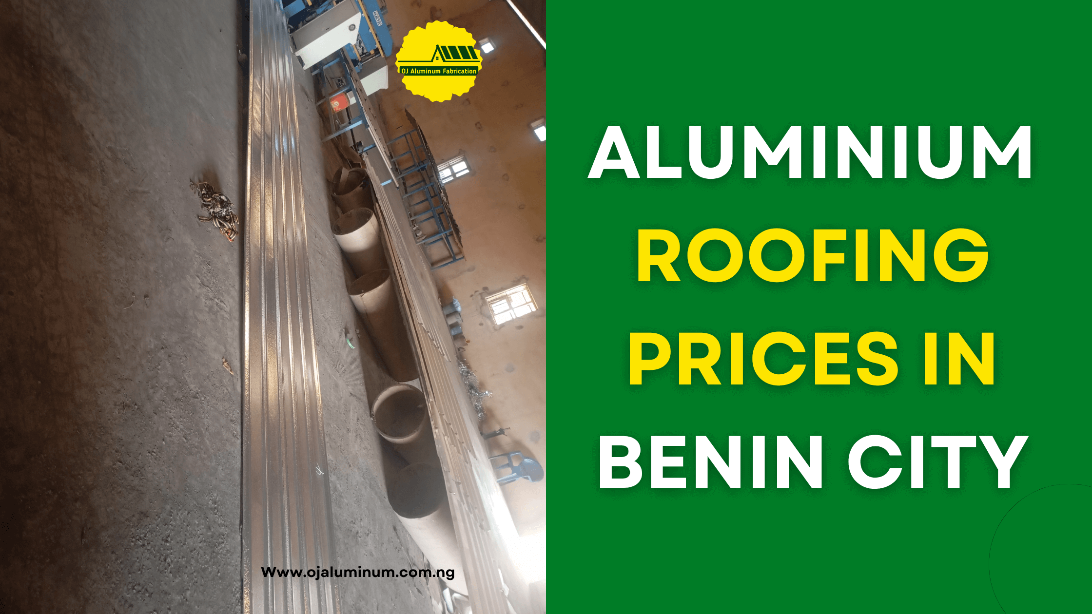Aluminum roofing price in benin city