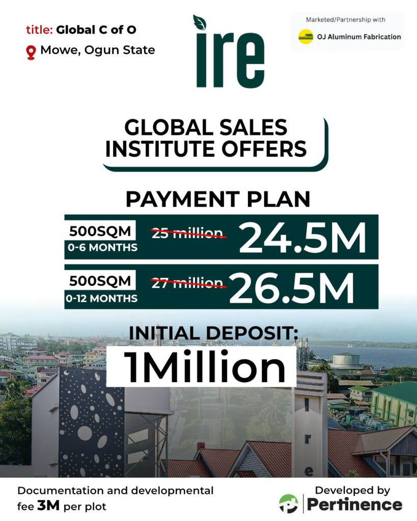 Real estate land for sale in Ogun State